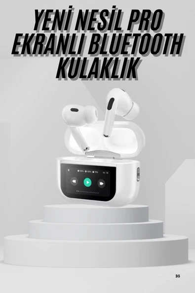 Dokunmatik Ekranlı Air Pro 2 ANC Kulaklık Kablosuz Çok Fonksiyonlu ürün görseli 1