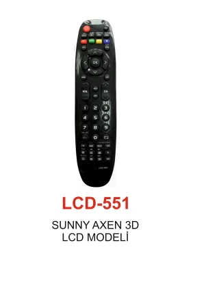 SUNNY  AXEN 3D Serisi TV KUMANDASI LCD 551 ürün görseli 1