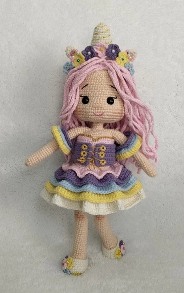 Prenses Melisa Bebek Amigurumi Organik Oyuncak ürün görseli 1