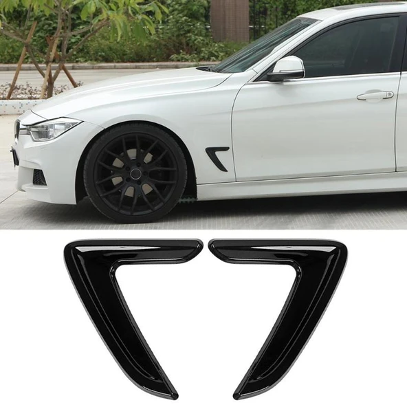 BMW Tip Çamurluk Havalandırma Venti Kısa Parlak Siyah NKT98 ürün görseli 1