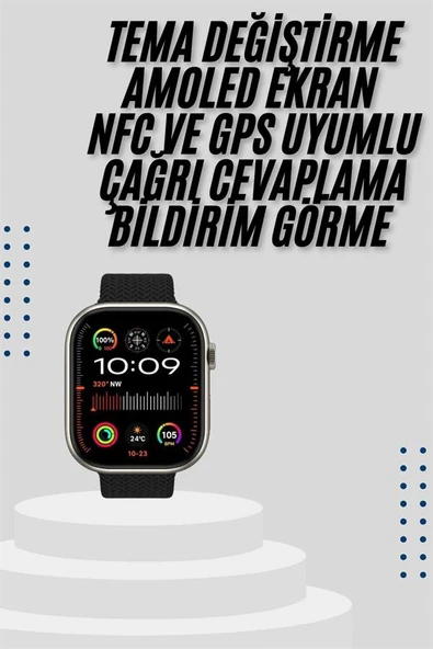 Akıllı Saat Uyku ve Sağlık Takibi GPS Uyumlu Tema Değiştirme ürün görseli 1