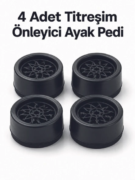 4'lü Set Çamaşır Makinesi Titreşim Önleyici Ped ürün görseli 1