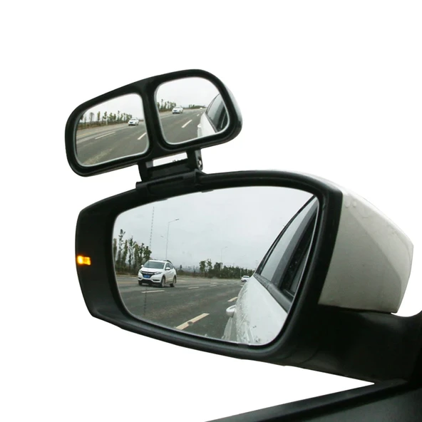 Sürücü Kursu Eğitmen Kör Nokta Aynası Çiftli Yan Ayna Siyah Sol ürün görseli 1