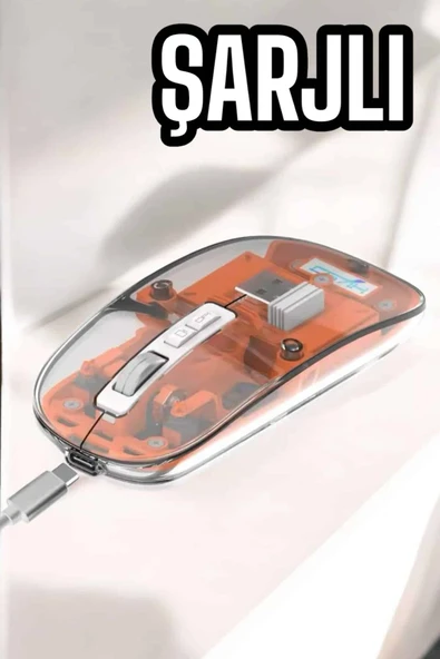 Kablosuz Mouse Fare 5.0 Bluetooth Bağlantılı USB Girişli - Resim 2