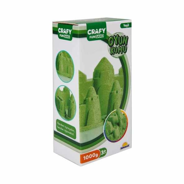 Fun Dough Kinetik Kum 1000 g Yeşil ürün görseli 1