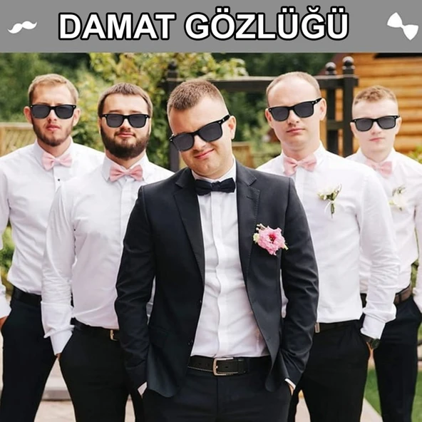 Damat Gözlüğü – Düğün ve Bekarlığa Veda Partisi Aksesuarı ürün görseli 1