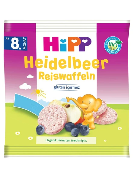 Organik Yabanmersinli Pirinçli Bebek Gofreti 30 Gr ürün görseli 1