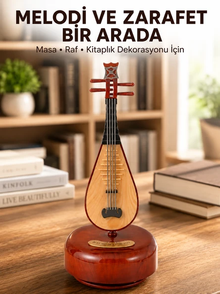Ud Sembolü Müzik Kutusu Estetik Tasarım Melodi Destekli ürün görseli 1