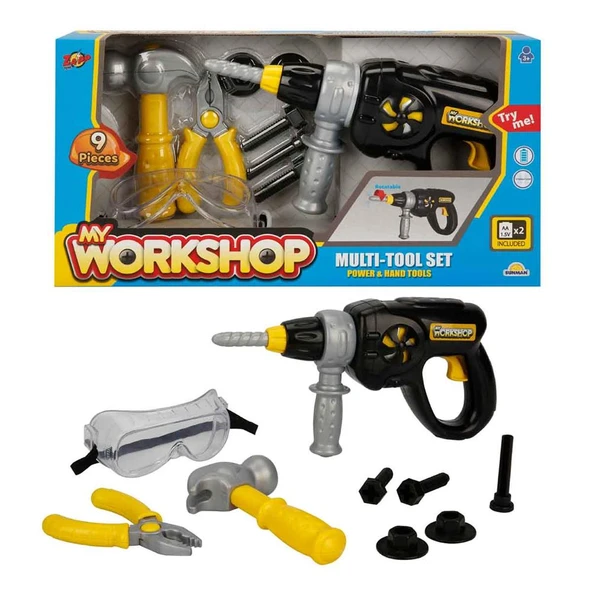 Zapp Toys My Workshop Matkaplı Tamir Seti 9 Parça ürün görseli 1