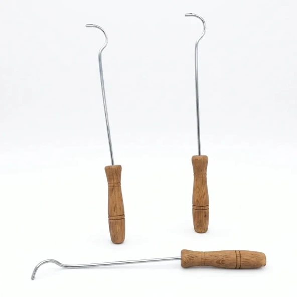 Metal Soba Kapak Açacağı - Ahşap Saplı - Güvenli Kullanım ürün görseli 1