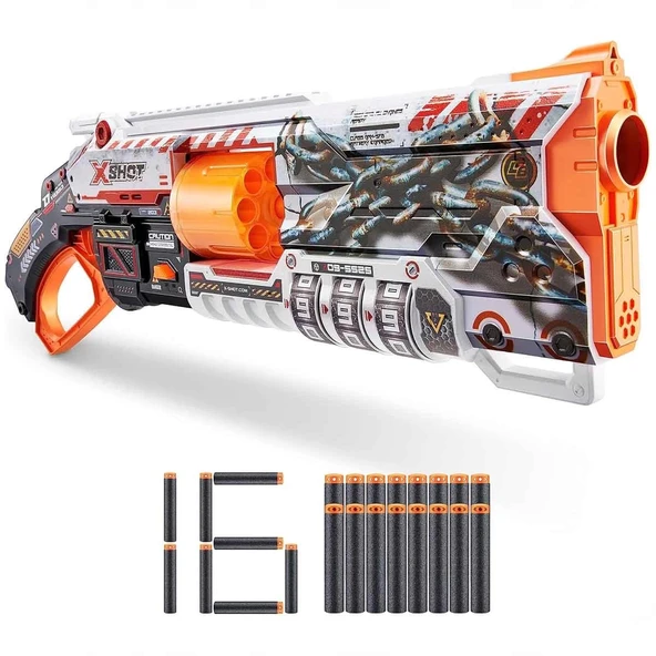 X-Shot Skins Lock Blaster 16 Dartlı - Resim 5