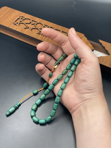 El Yapımı Şimşir Tespih – 11x7 mm - Resim 3