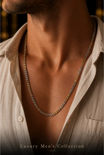 Luxury Men's Collection Çelik Kolye ürün görseli 1