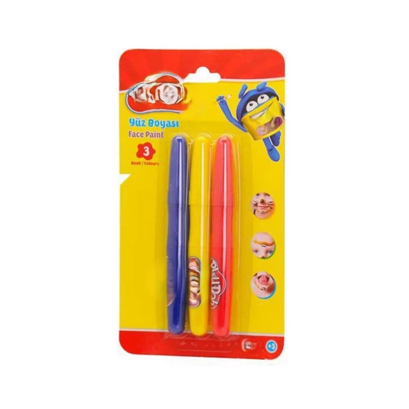 3 Renk Yüz Boyası ürün görseli 1