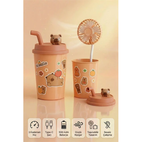 BARDAK MODEL MİNİ AYICIKLI FAN ürün görseli 1
