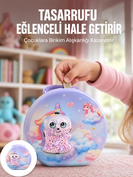 Eğitici Şifreli Çocuk Para Kasası Dayanıklı Metal ürün görseli 1