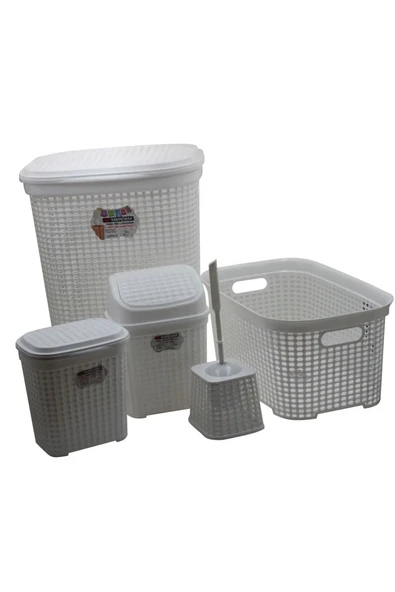 Petek 5 Li Banyo Çeyiz Seti Royaleks-MRD307-Dv ürün görseli 1