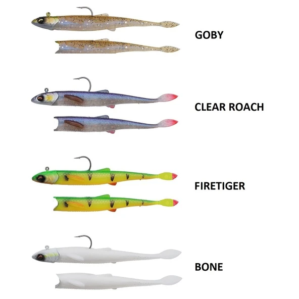 Savage Gear Flying Minnow 12gr Jighead + 2 Adet 10cm 5.5gr Silikon Balık Yem ürün görseli 1