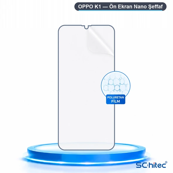 SChitec OPPO K1 Uyumlu Hidrojel Ekran Koruyucu ürün görseli 1