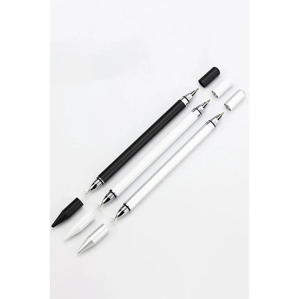 Dokunmatik Stylus Kalem Pen 110 - Beyaz - Resim 3