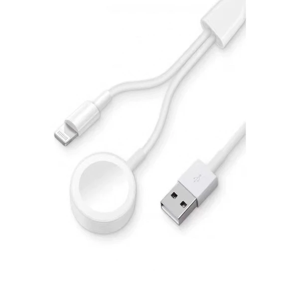 Ac08 2in1 Kablosuz Şarj Apple Watch 1/2/3/4/5/6/7/8/se ürün görseli 1