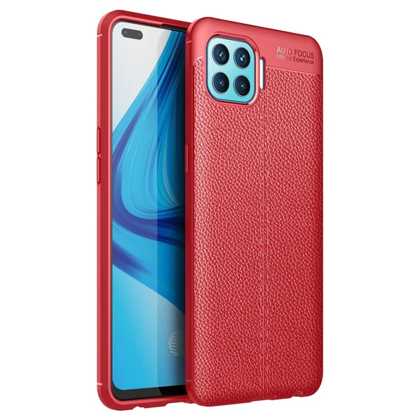 Oppo Reno 4 Lite Kılıf Auto Focus Kapak - Kırmızı ürün görseli 1