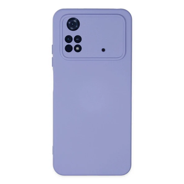 Xiaomi Poco M4 Pro 4g Kılıf Nano İçi Kadife Silikon - Lila ürün görseli 1