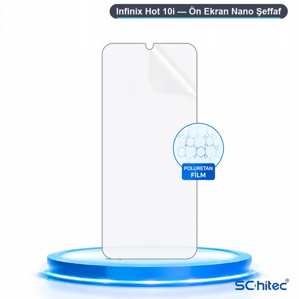 SChitec Infinix Hot 10i Uyumlu Hidrojel Ekran Koruyucu ürün görseli 1