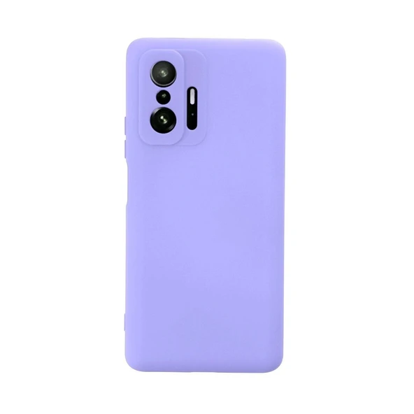 Xiaomi Mi 11t Pro Kılıf Nano İçi Kadife Silikon - Lila ürün görseli 1