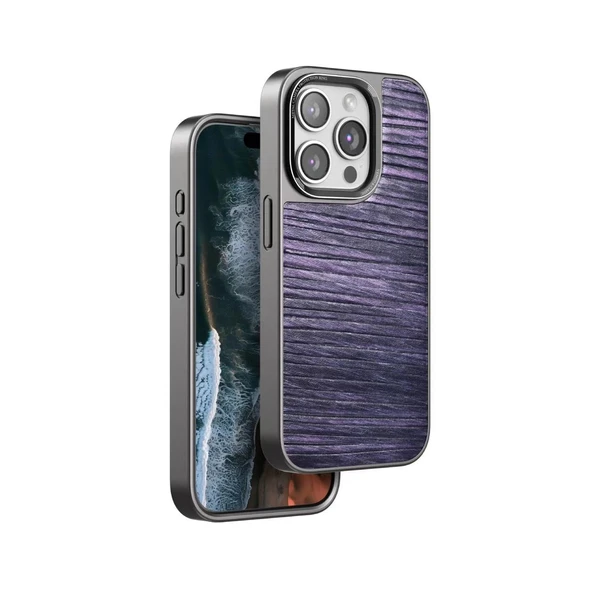 Venco Apple İphone 14 Pro Wave Kapak - Derin Mor ürün görseli 1