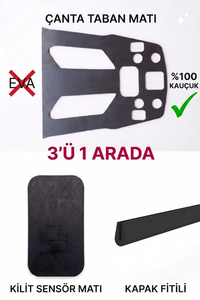 Forza 250 ADV 350 Doğal Kauçuk Çanta Matı Fitil Kilit Seti Titreşim Ve Kronik Ses Kesici ürün görseli 1