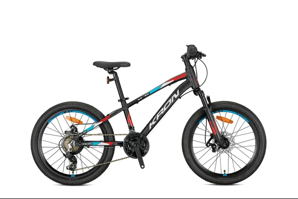XC 75 - 24 MTB - 13' - 21 Vites -M.Disc - Mat Siyah/Kırmızı-Gri-Mavi ürün görseli 1