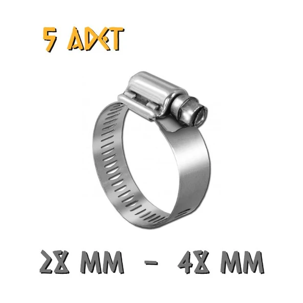 Made Ayarlanabilir Hortum Kelepçesi - 28-48 mm. - 5 Adet ürün görseli 1