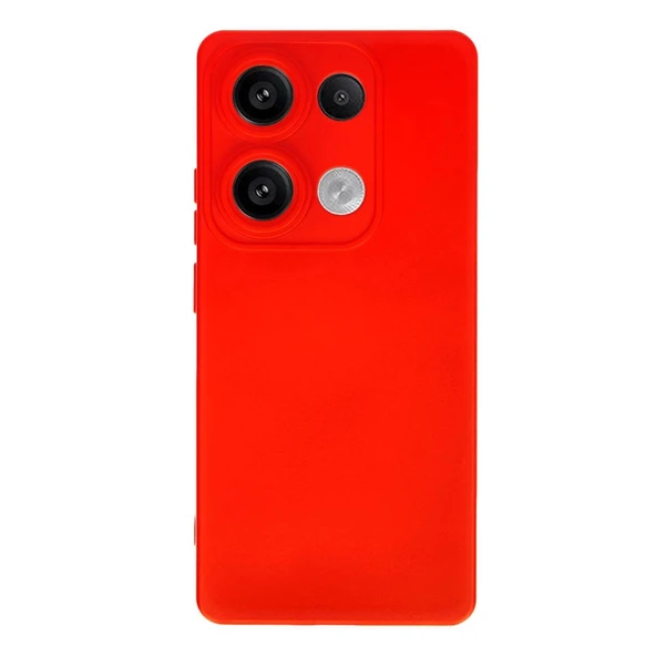 Xiaomi Redmi Note 13 4g Kılıf Nano İçi Kadife Silikon - Kırmızı ürün görseli 1