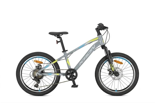 XC 75 - 24 MTB - 13' - 21 Vites -M.Disc - Nardo Gri/Neon Sarı-Siyah-Mavi ürün görseli 1