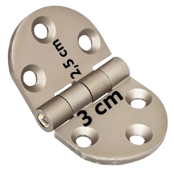 Yüksel Oval Alüminyum Kasa Menteşesi 3 Cm ürün görseli 1