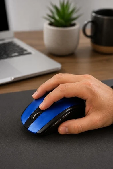 Mouse Yan Tuşlu Optik Kablosuz Fare TM08 - Resim 12