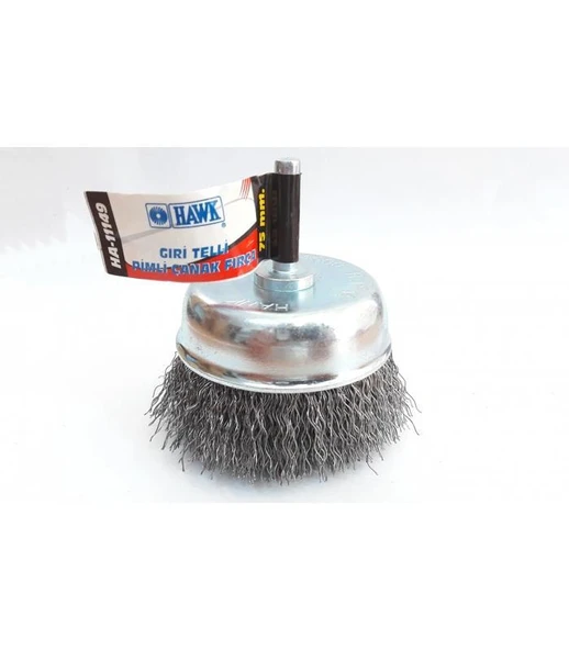 Ha11147 Pimli Gri Tel Çanak Fırça 65 Mm ürün görseli 1