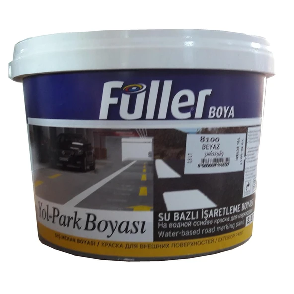 Beyaz Yol Çizgi Boyası 2,5 Litre Su Bazlı ürün görseli 1