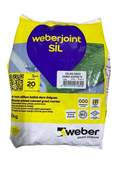 Weber Sil 415 Gri Derz Dou 2 Kg ürün görseli 1