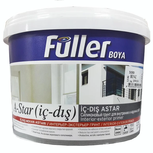 A-Star İç Dış Cephe Astar 3,5 Kg Beyaz ürün görseli 1