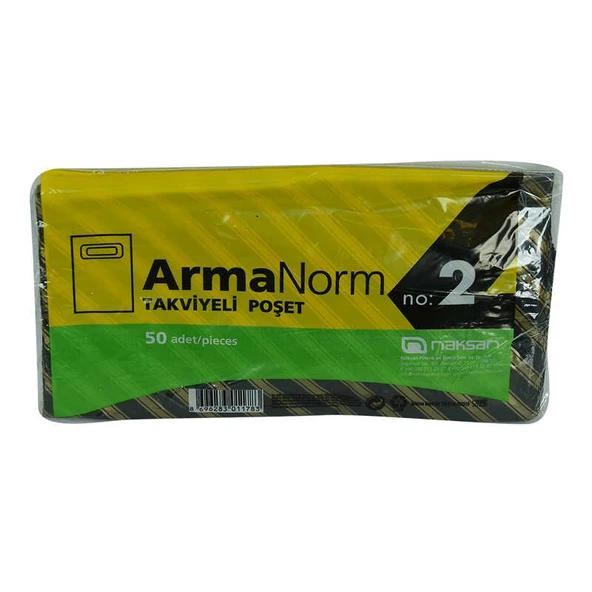 Armanorm Takviyeli Çanta Poşet Desen Renk 35X25 50 Adet No:2 ürün görseli 1