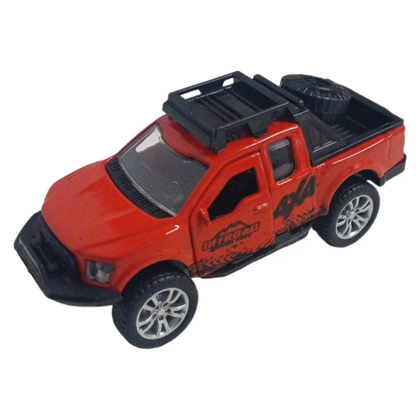 Çek Bırak Metal Arazi Aracı 13 Cm - Kırmızı - 1 Adet ürün görseli 1