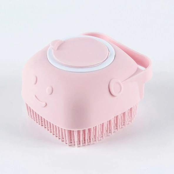 Şampuan Hazneli Duş Fırçası 11 Cm Pembe ürün görseli 1