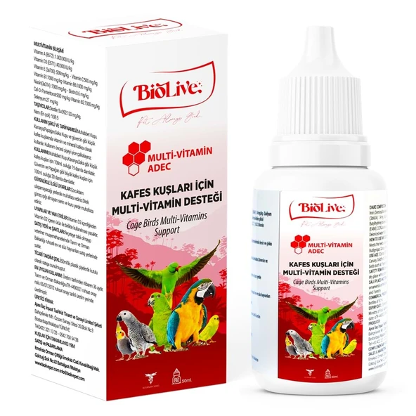 Biolive Adec Kuşlar İçin Multimin 50Ml ürün görseli 1