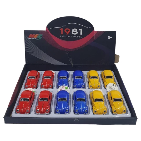Çek Bırak Metal Vosvos Araba - 6636-18T - 1 Adet ürün görseli 1