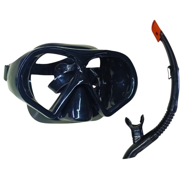 Dalış Maskesi Snorkel Yetişkin - 51713-Si̇yah - 1 Adet ürün görseli 1