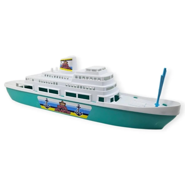 Transatlantik Yolcu Gemisi 45 Cm - Turkuaz - 1 Adet ürün görseli 1