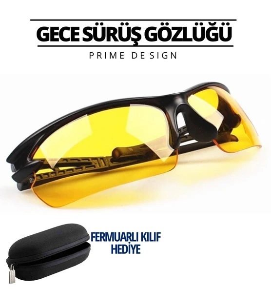 Prime Gece Sürüş Sis Gözlüğü Özel Kutulu ürün görseli 1