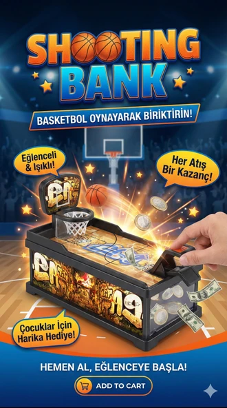 Şımartan Eğlenceli Basket Atmalı Basketbol Kumbara ürün görseli 1